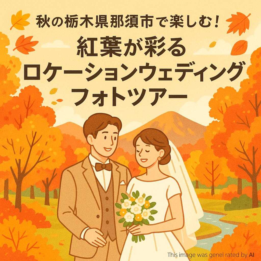 秋の栃木県那須市で楽しむ！紅葉が彩るロケーションウェディングフォトツアー