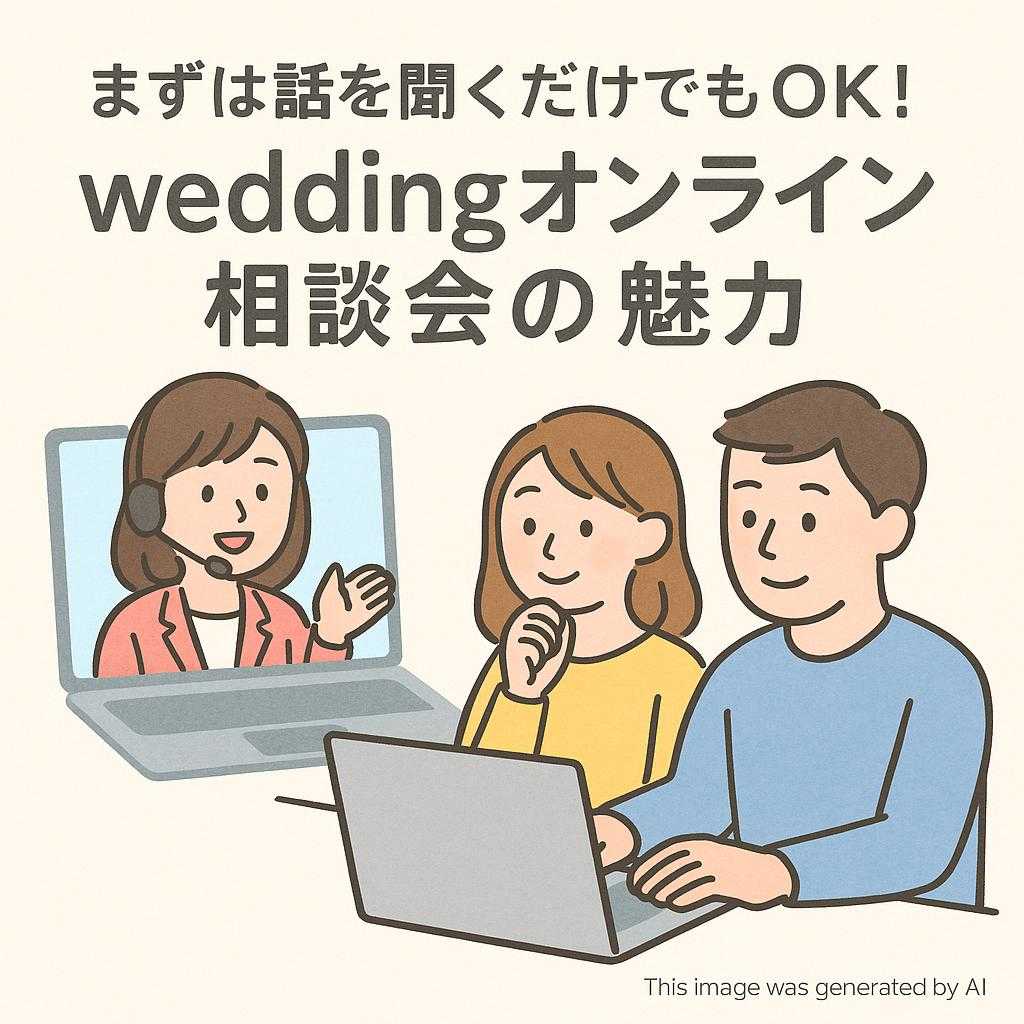 まずは話を聞くだけでもOK！weddingオンライン相談会の魅力