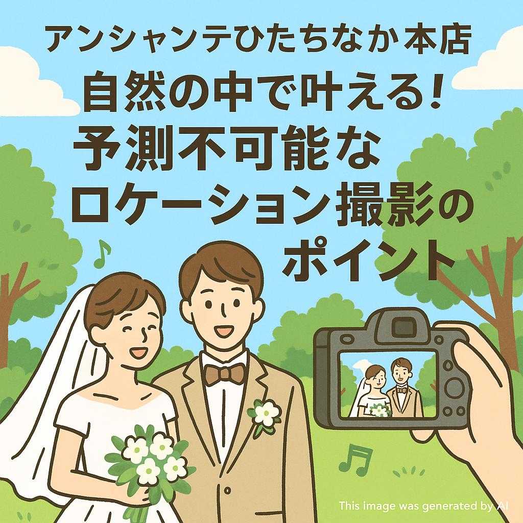 アンシャンテひたちなか本店 自然の中で叶える！予測不可能なロケーション撮影のポイント