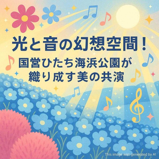 光と音の幻想空間！国営ひたち海浜公園が織り成す美の共演