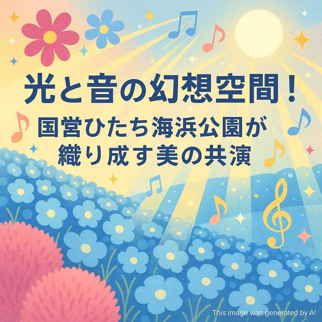光と音の幻想空間!国営ひたち海浜公園が織り成す美の共演