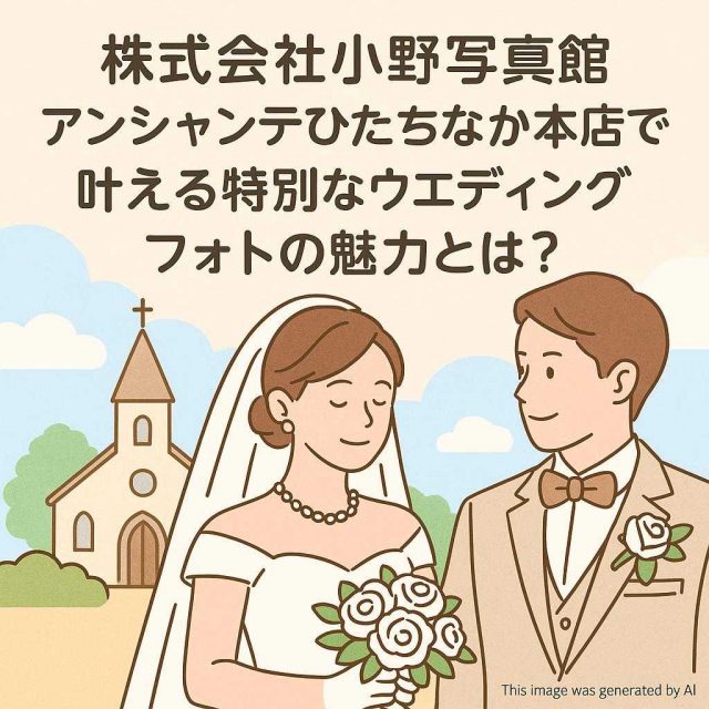 株式会社小野写真館 アンシャンテひたちなか本店で叶える特別なウェディングフォトの魅力とは？
