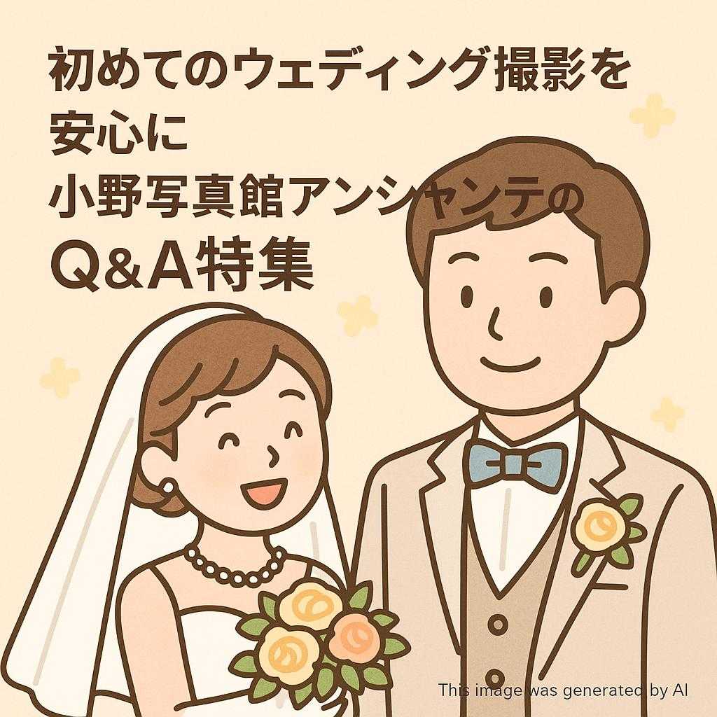 初めてのウェディング撮影を安心に 小野写真館アンシャンテのQ＆A特集