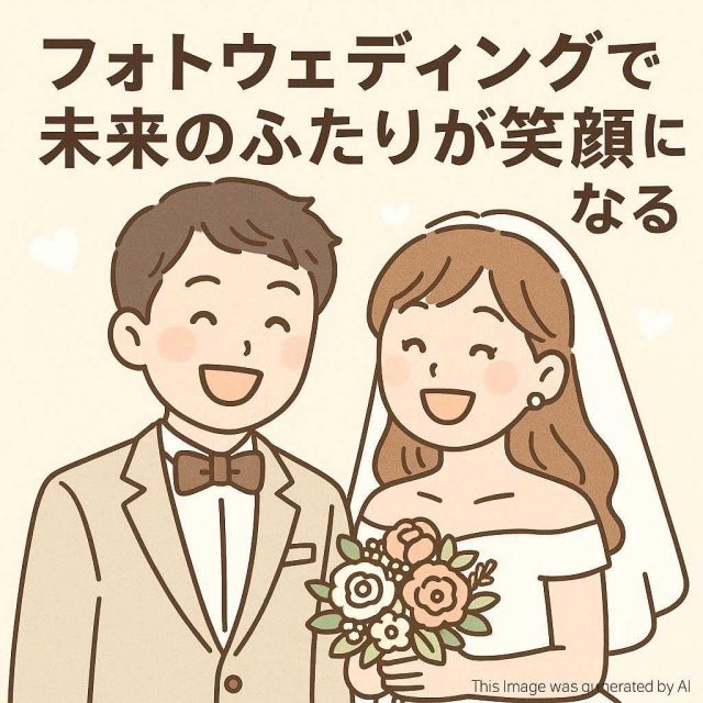 フォトウェディングで未来のふたりが笑顔になる