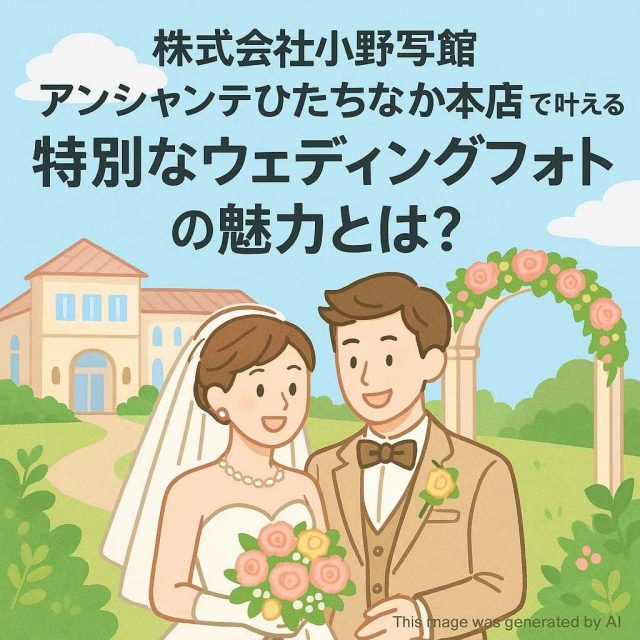 株式会社小野写真館 アンシャンテひたちなか本店で叶える特別なウェディングフォトの魅力とは？