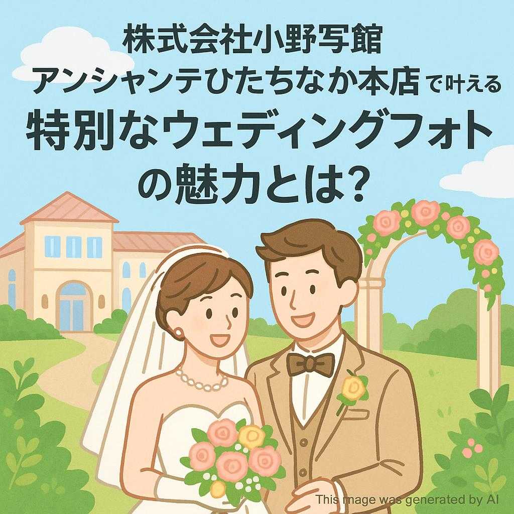 株式会社小野写真館 アンシャンテひたちなか本店で叶える特別なウェディングフォトの魅力とは？
