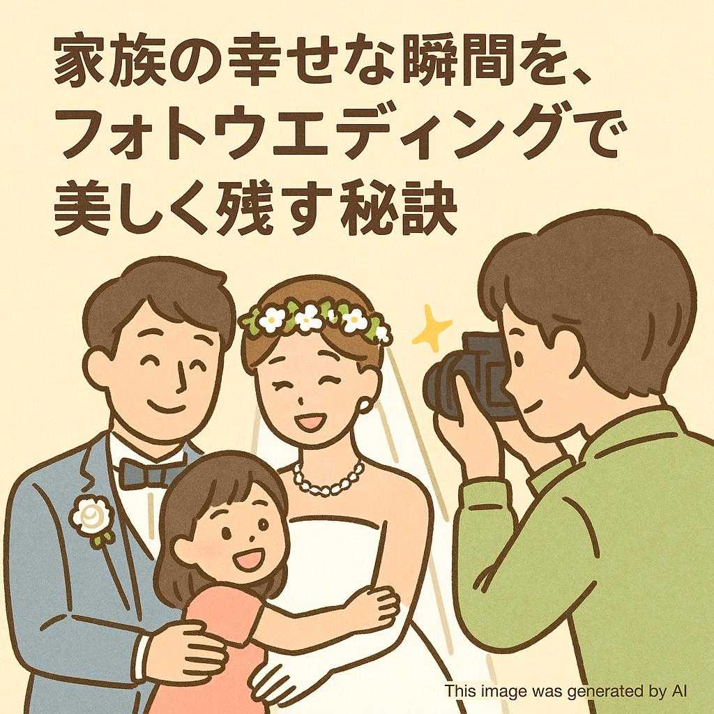家族の幸せな瞬間を、フォトウエディングで美しく残す秘訣